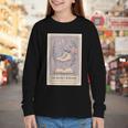 Hockey Romance Tarot Card Books Reader Cozy Reading Youth Long Sleeve Tee