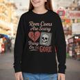 Horror Book Club Creepy Reader Gothic Fiction Thriller Fan Youth Long Sleeve Tee