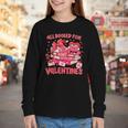 HUGvyn All Booked For Valentines Teacher Book Reading Heart Youth Long Sleeve Tee HUGvyn All Booked For Valentines Teacher Book Reading Heart Youth Long Sleeve Tee
