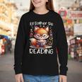 I'd Rather Be Reading Cute Fox Book Lover Reader Bookworm Youth Long Sleeve Tee