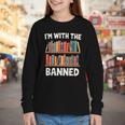 I'm With The Banned Librarian Banned Book Lover Reader Youth Long Sleeve Tee