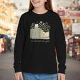 I'm Booked Tonight Cozy Floral Book Lover Graphic Youth Long Sleeve Tee
