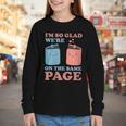 I'm So Glad We'Re On The Same Page Book Lover Writer Youth Long Sleeve Tee I'm So Glad We'Re On The Same Page Book Lover Writer Youth Long Sleeve Tee