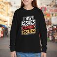I Have Issues Comic Issues Comic Book Lover Youth Long Sleeve Tee I Have Issues Comic Issues Comic Book Lover Youth Long Sleeve Tee
