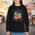 It's a Good Day To Read a Book Floral Stack Tee Youth Long Sleeve Tee