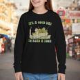 It's A Good Day To Read A Book Shirt Frog Reading Book Youth Long Sleeve Tee