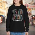 It's Too Nonfictiony Outside Reading Quote Bookish Youth Long Sleeve Tee