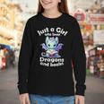 Just a Girl Who Loves Dragons And Books Dragon For Kids Youth Long Sleeve Tee Just a Girl Who Loves Dragons And Books Dragon For Kids Youth Long Sleeve Tee