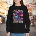 Just a Girl Who Loves Dragons And Books Dragon Youth Long Sleeve Tee Just a Girl Who Loves Dragons And Books Dragon Youth Long Sleeve Tee