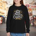 Just One More Chapter Bookish Book Reading Lover Heart Youth Long Sleeve Tee