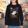 Just One More Chapter I Read Past My Bedtime Cat Book Lover Youth Long Sleeve Tee