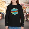 Kids Boys Benjamin Name Personalized Superhero Comic Book Youth Long Sleeve Tee