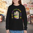 Let The Good Books Roll Mardi Gras Reading Youth Long Sleeve Tee