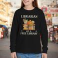 Librarian Of a Free Library Floral Book Lover Youth Long Sleeve Tee Librarian Of a Free Library Floral Book Lover Youth Long Sleeve Tee