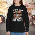 Librarian Reading Books Lover Library Youth Long Sleeve Tee