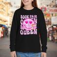 Library Book Fair Queen Vibe Groovy Tie Dye School Reading Youth Long Sleeve Tee Library Book Fair Queen Vibe Groovy Tie Dye School Reading Youth Long Sleeve Tee