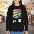 Get Lit With Books Youth Long Sleeve Tee