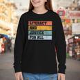 Literacy And Justice For All Stop Book Banning Banned Books Youth Long Sleeve Tee