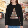 Literary Book Tree Bookish Shelf Art For Avid Readers Youth Long Sleeve Tee Literary Book Tree Bookish Shelf Art For Avid Readers Youth Long Sleeve Tee