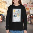 Little Miss Muffet Reading a Picture Book Youth Long Sleeve Tee