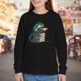 Lizard Reading Book Librarian Bookworm Reader Read Youth Long Sleeve Tee Lizard Reading Book Librarian Bookworm Reader Read Youth Long Sleeve Tee