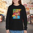 Lucha Libre Comic Book Mexican Wrestling Cartoon Wrestler Youth Long Sleeve Tee