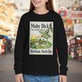 Moby Dick Book Cover Illustration Youth Long Sleeve Tee