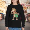 Monkey With a Book Youth Long Sleeve Tee