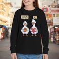 How Many Nights Reading Goose Book Lover Reader Youth Long Sleeve Tee How Many Nights Reading Goose Book Lover Reader Youth Long Sleeve Tee