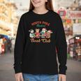 North Pole Readers Book Club Reading Book Christmas Youth Long Sleeve Tee