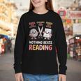 Nothing Goes Beyond Reading Rock Paper Scissors Book Youth Long Sleeve Tee