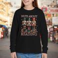Nuts About Reading Nutcracker Reading Book Lover Christmas Youth Long Sleeve Tee