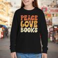 Peace Love Books Men Women Youth Long Sleeve Tee