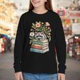 Raccoon Books Reading Flowers Youth Long Sleeve Tee Raccoon Books Reading Flowers Youth Long Sleeve Tee