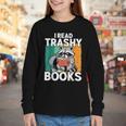 Raccoon Smutty Book Lover Spicy Romance Novels Women's Youth Long Sleeve Tee
