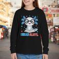 I Read Alotl Cute Axolotl Reading Book Lover Youth Long Sleeve Tee