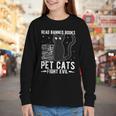 Read Banned Books Pet Cats Fight Evil Read Banned Books Youth Long Sleeve Tee Read Banned Books Pet Cats Fight Evil Read Banned Books Youth Long Sleeve Tee
