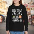 Read Books & Pet My Frenchton Owner Frenchton Lover Youth Long Sleeve Tee