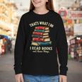 I Read Books Bookworm Halloween Youth Long Sleeve Tee