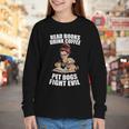 Read Books Drink Coffee Pet Dogs Fight Evil Bookworm Dog Youth Long Sleeve Tee Read Books Drink Coffee Pet Dogs Fight Evil Bookworm Dog Youth Long Sleeve Tee