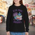 Read More Books Floral Book Reader Art Reading Lover Quote Youth Long Sleeve Tee Read More Books Floral Book Reader Art Reading Lover Quote Youth Long Sleeve Tee