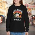 Read S'More Books Cute Campfire Reading Book Lovers Youth Long Sleeve Tee