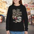 Read Between The Wines Vintage Book Lovers Wine Reading Youth Long Sleeve Tee Read Between The Wines Vintage Book Lovers Wine Reading Youth Long Sleeve Tee