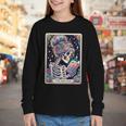 The Reader Tarot Card Women Book Lover Librarian Read Youth Long Sleeve Tee