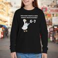 Reading 6-7 Silly Goose Read Books Bookish Bookworm Youth Long Sleeve Tee