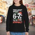 Reading 67 Meme English Teacher Christmas Book Lover Youth Long Sleeve Tee