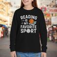 Reading Is My Favorite Sport Reading Book Lover Reader Youth Long Sleeve Tee