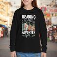 Reading Is My Favorite Sport Bookworm Youth Long Sleeve Tee