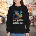 Reading Lover Easily Distracted By Dragons And Books Dragon Youth Long Sleeve Tee Reading Lover Easily Distracted By Dragons And Books Dragon Youth Long Sleeve Tee