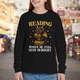 Reading Makes Me Feel Less Murdery Book Dragon Youth Long Sleeve Tee